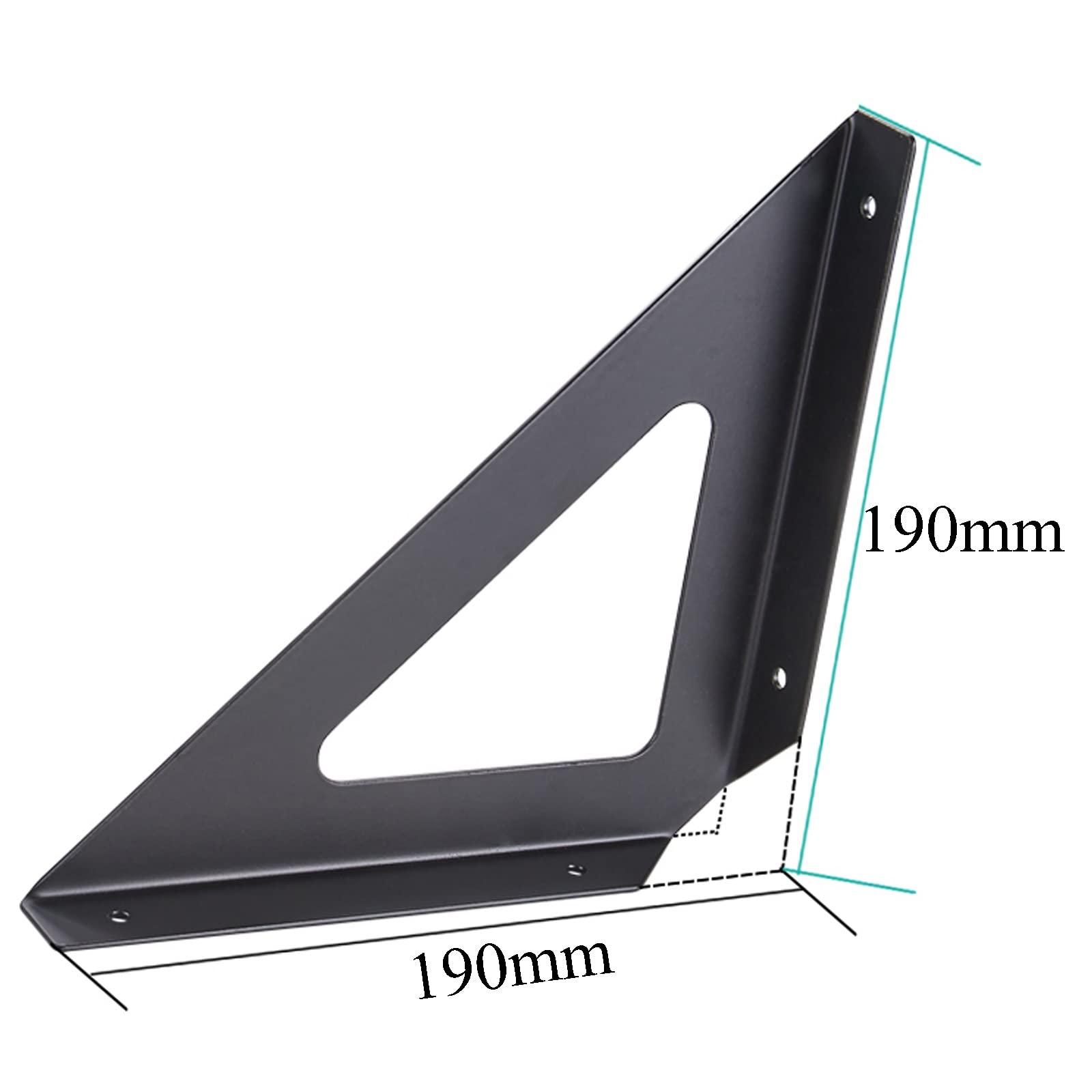Amazon.co.jp: 棚受け金具2個、三角形の棚ブラケット19cm 24cm